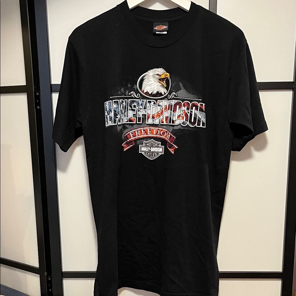 Harley-Davidson Montgomery, AL Black Freedom Eagle T-Shirt Size Large